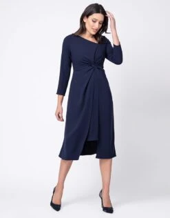 Seraphine Robe Grossesse Midi Nouée