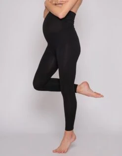 Seraphine Legging Grossesse Sans Coutures à Bandeau Haut - Noir