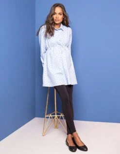 Seraphine Legging Grossesse Sans Coutures à Bandeau Haut - Noir -Seraphine holi 04