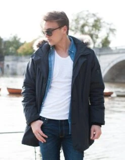 Seraphine Parka Homme Couvre-bébé - Gris Ardoise -Seraphine jack 01 1