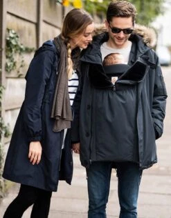 Seraphine Parka Homme Couvre-bébé - Gris Ardoise -Seraphine jack slate 04