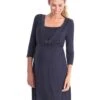 Seraphine Chemise De Nuit Grossesse Et Allaitement - Bleu Marine -Seraphine jane2 darknavy 01