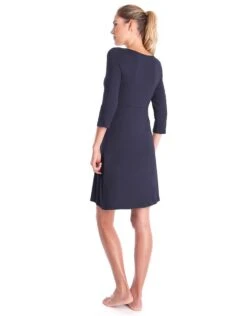 Seraphine Chemise De Nuit Grossesse Et Allaitement - Bleu Marine -Seraphine jane2 darknavy 04