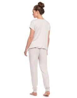 Seraphine Ensemble Loungewear Grossesse Et Allaitement - Gris Clair -Seraphine karen oatmeal 04