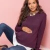 Seraphine Pull Grossesse Et Allaitement 2 En 1 - Bordeaux -Seraphine keisha wine