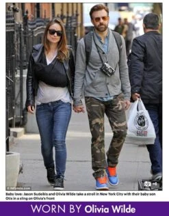 Seraphine Porte-bébé Baby K'tan Organique - Beige -Seraphine ktan olivia wilde uk 2