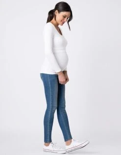 Seraphine Lot De 2 T-shirts Grossesse Et Allaitement – Noir/Blanc -Seraphine laina ls white 04 2