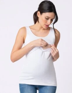 Seraphine Débardeur Grossesse Et Allaitement - Blanc -Seraphine laina ns white 04