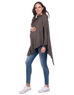 Seraphine Châle D'allaitement En Bambou Et Mélange De Coton – Marron -Seraphine madison brown 05