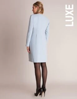 Seraphine Manteau Grossesse En Cachemire - Bleu -Seraphine natasha mistblue 05 1