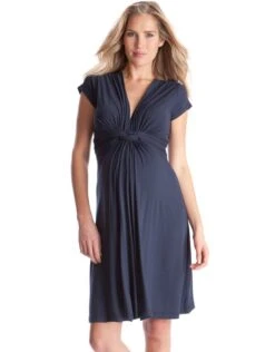 Seraphine Robe Grossesse Nouée - Bleu Marine -Seraphine new jolenessnavy