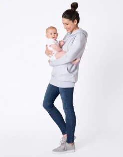 Seraphine Sweat Grossesse Et Allaitement – Bleu Poudré -Seraphine pernella blue 04 1