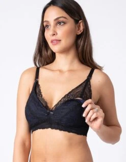 Seraphine Soutien-gorge Allaitement En Dentelle - Bleu Marine -Seraphine raleigh navy 04 1