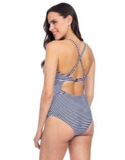 Seraphine Maillot De Bain Grossesse Une Pièce - Nautique -Seraphine rio stripe 04 1 2