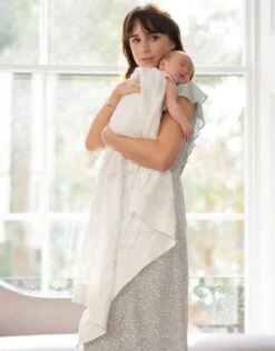 Seraphine Couverture Bébé En Coton Bio Tricotée