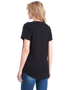 Seraphine T-shirt Grossesse Et Allaitement En Coton - Noir -Seraphine rocco black 03 1
