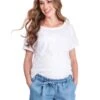 Seraphine T-shirt Grossesse Et Allaitement En Coton - Blanc -Seraphine rocco white 01 1