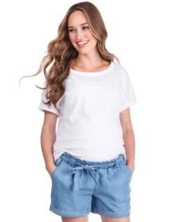 Seraphine T-shirt Grossesse Et Allaitement En Coton - Blanc