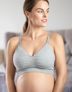 Seraphine Soutien-gorge Allaitement En Bambou – Lot De 2, Gris & Rose Pâle -Seraphine samantha bra blushgrey 02 1