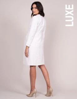 Seraphine Manteau Grossesse En Tissu Bouclé - Rose Pâle -Seraphine serena blush 03 V2