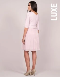 Seraphine Robe De Grossesse Plissée- Rose Poudré -Seraphine sophia blush 04