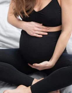 Seraphine Legging Grossesse Taille Haute En Bambou - Noir -Seraphine tammy over 02