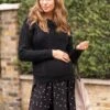 Seraphine Tunique Grossesse Et Allaitement Doublée -Seraphine tiffany black 01