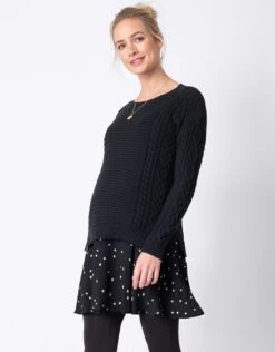 Seraphine Tunique Grossesse Et Allaitement Doublée -Seraphine tiffany black 04