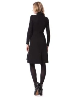 Seraphine Robe Grossesse Col Roulé Vanessa - Noir -Seraphine vanessa black 05