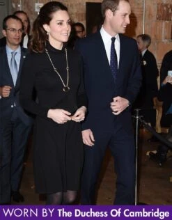 Seraphine Robe Grossesse Col Roulé Vanessa - Noir -Seraphine vanessa kate uk