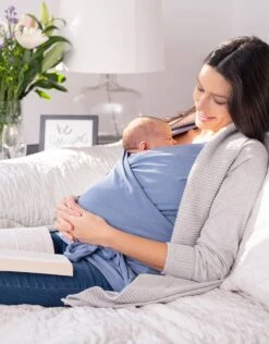 Seraphine Haut Contact Peau à Peau En Coton Sans Manches - Bleu -Seraphine winifrid ns blue 04 1